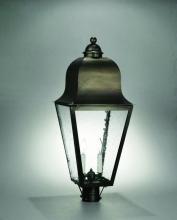 Northeast Lantern 6423-AC-LT2-CLR - Post Fixture  Antique Copper Finish 2 Candelabra Sockets  Clear Glass