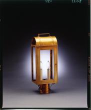  8033-AB-LT2-CLR - Culvert Top Post Antique Brass 2 Candelabra Sockets Clear Glass