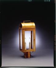  8033-DB-LT2-CLR - Culvert Top Post Dark Brass 2 Candelabra Sockets Clear Glass