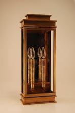  8851-AB-LT2-SMG-AM - Wall Antique Brass 2 Candelabra Sockets Seedy Marine Glass Antique Mirror