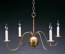  949-DB-LT4 - Hanging S-Arms Dark Brass 4 Candelabra Sockets