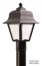 Wave Lighting 220TC-LR12W-BK - MARLEX PROVIDENCE POST LANTERN