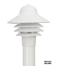  S75TC-LR12W-WH - NAUTICAL POST MOUNT